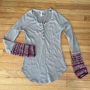 Free People Taupe Thermal